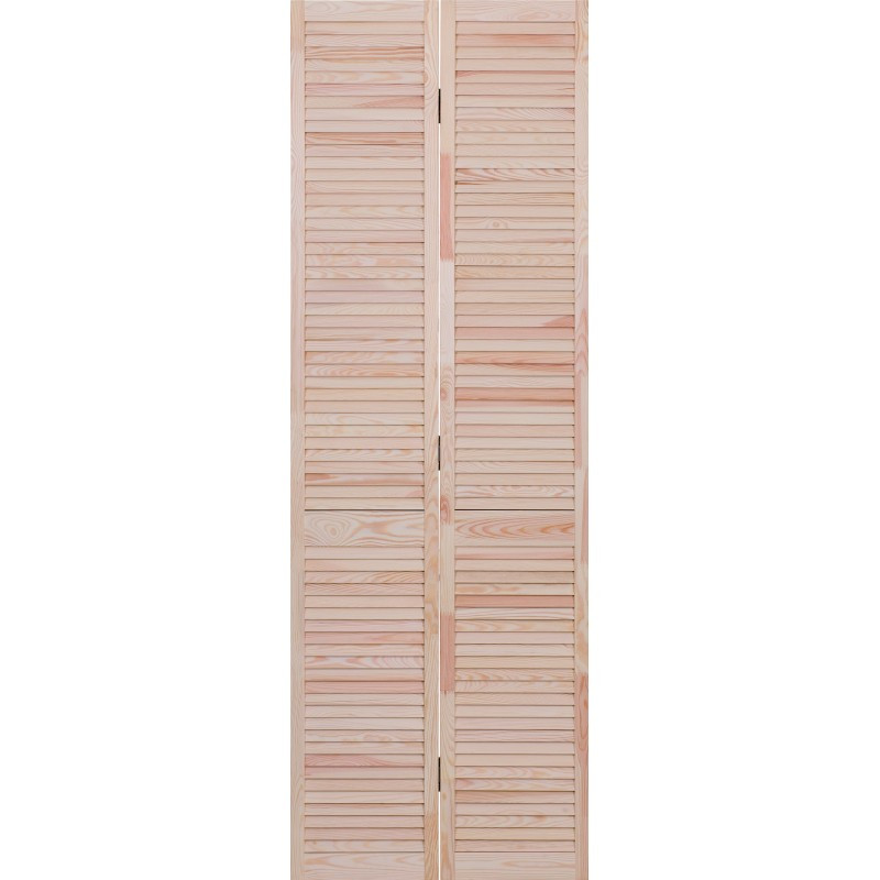 ▷ Portes de placard persiennées pliantes en pin au meilleur prix - Porte