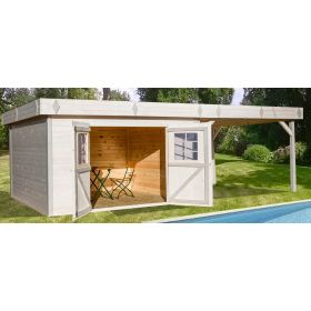 ▷ Garage panneaux bois 16 mm, sans plancher 15.60m² ED 2848 N au meilleur  prix - Abri de jardin
