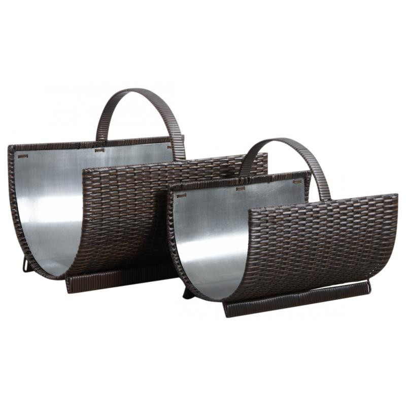 Accessoires de chauffage - Panier en feutre pour panier à bois de chauffage  - Sac à bois de chauffage - 53,3 x 30,5 x 38,1 cm