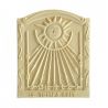 Cadran solaire motif Le Temps Fuit pierre naturelle 33cmx40cm