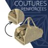 Sac à bûches en jute - Rangement pratique pour votre bois de chauffage