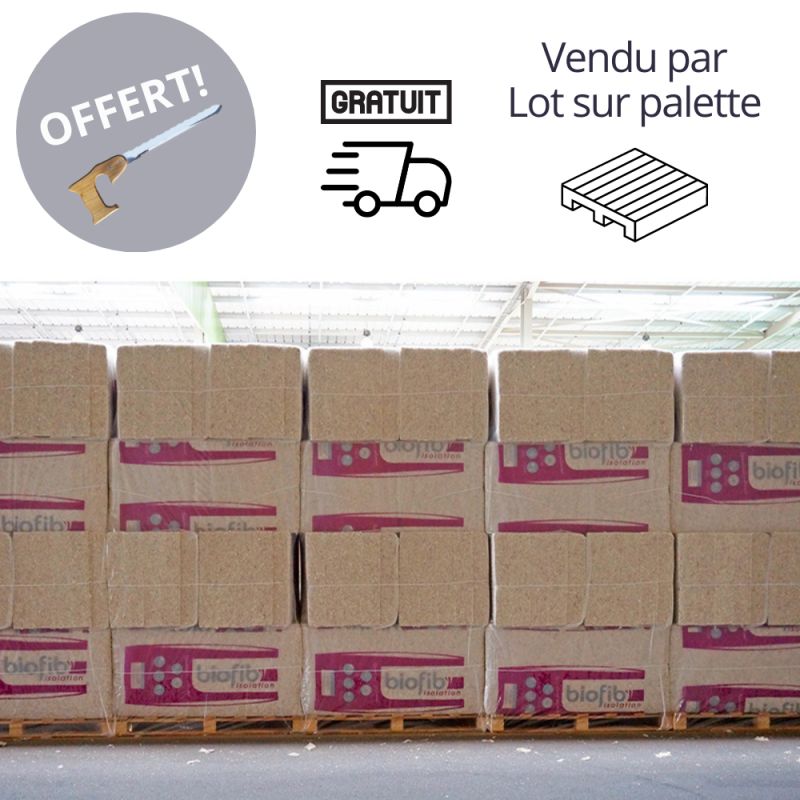 PROMO PACK BIOFIB TRIO 180mm - Lot de 13.5m² soit 6 paquets | + 1 Scie isolant offert ISOQEM