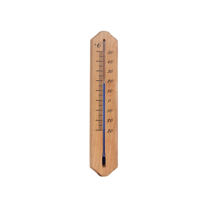 Thermometre bois 20cm