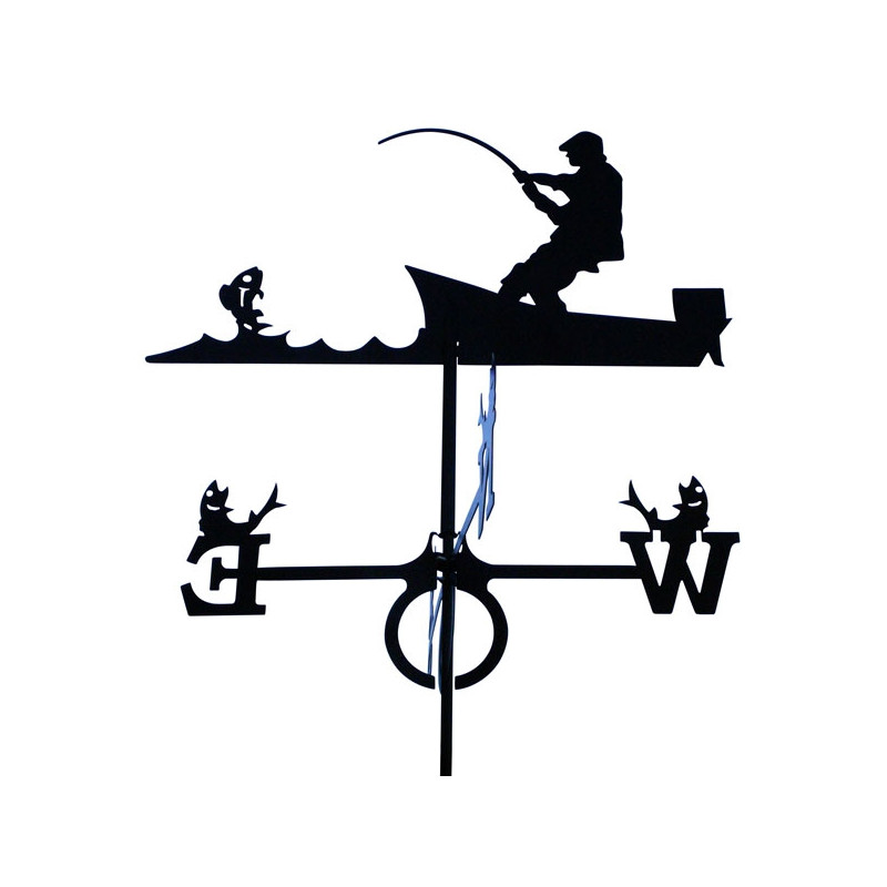  Animal girouette in Metal, Fisherman's Fisherman Forms Vintage  girouette, Black Weather valer girouette Retro girouette in Iron for  Garden, Decoration for Exterior Gazebo (Color : Pêcheur) : Patio, Lawn &  Garden