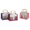 Sac porte-verrines en jute ROUGE